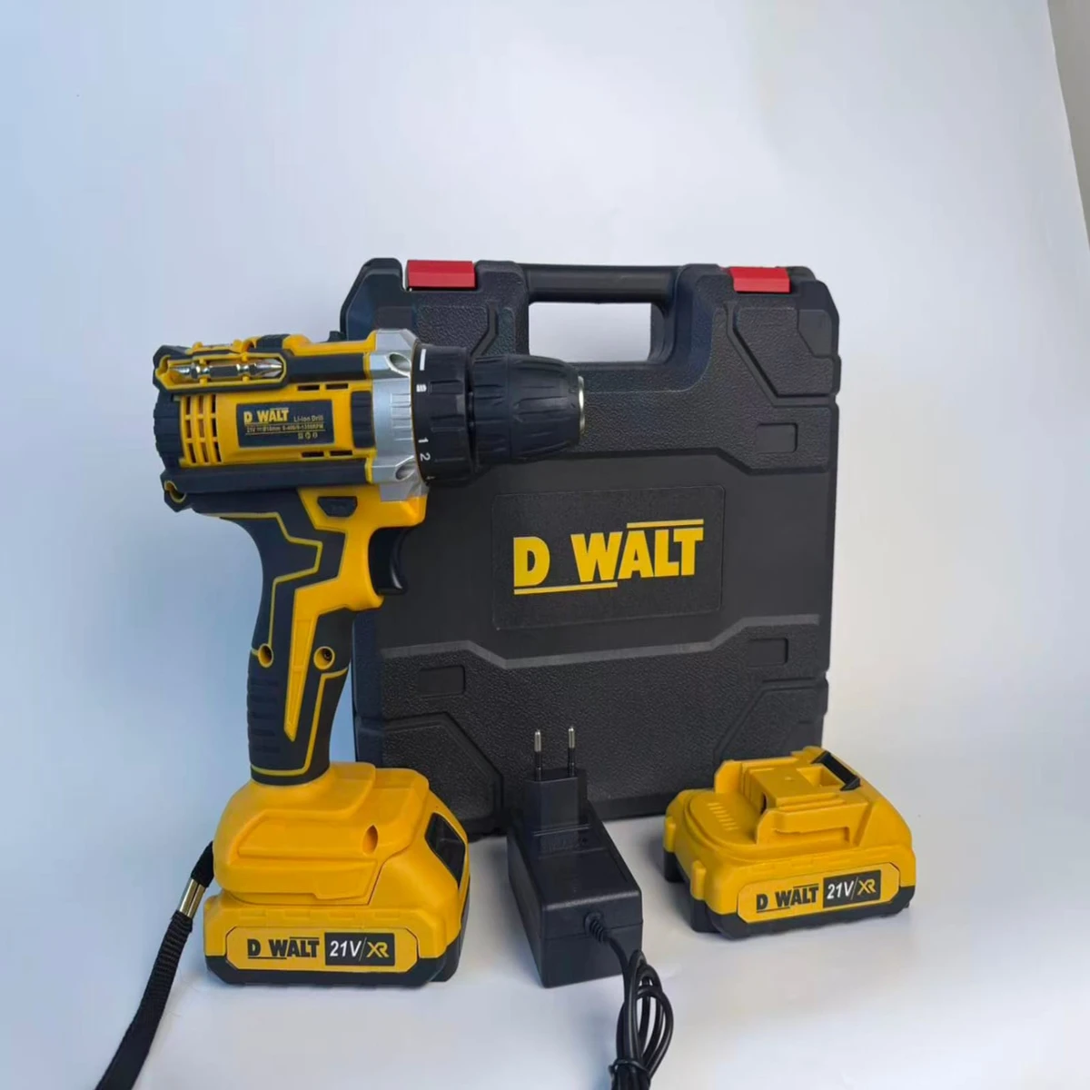 Double Battery Rechargeable D-WALT Cordless Drill machine and 28 pcs tools Set