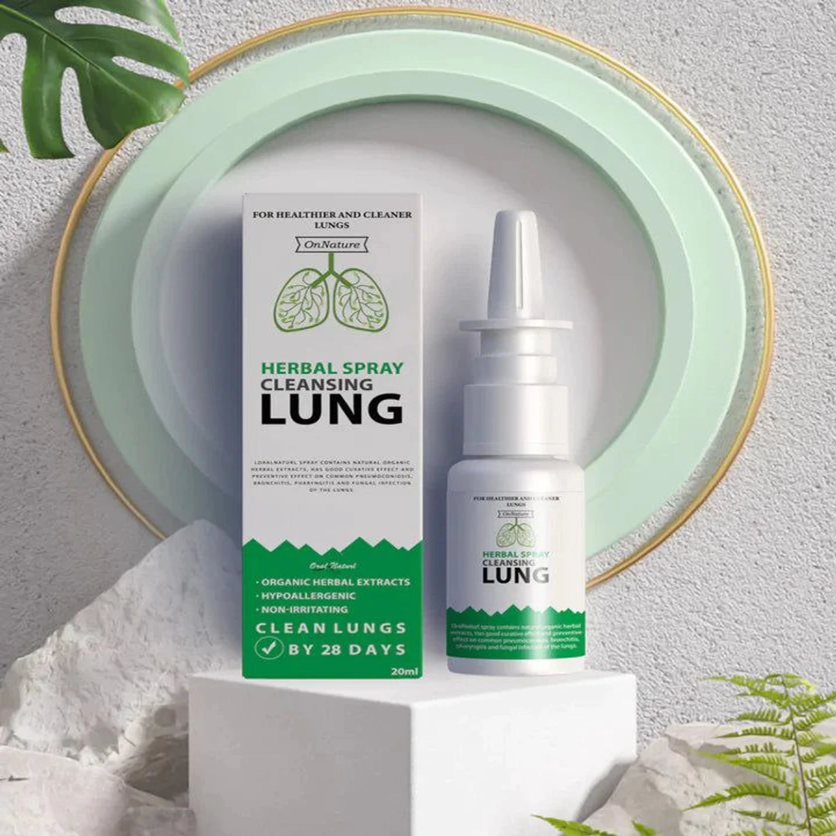 Herbal Spray Cleansing Lung ফুসফুস পরিষ্কার করার নাকের হারবাল স্প্রে