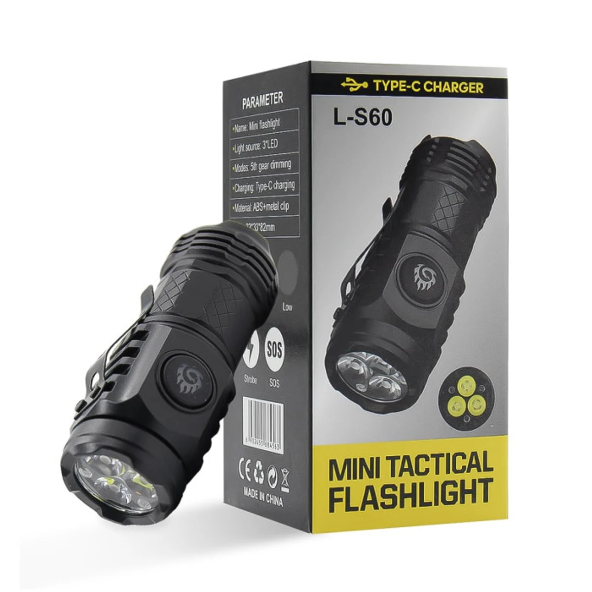 Mini Flashlight L-60 (Rechargeable )