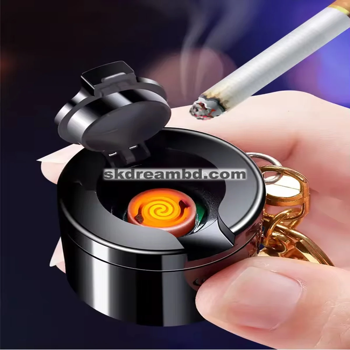 3 in 1  USB charging lighter with LED lighting torch