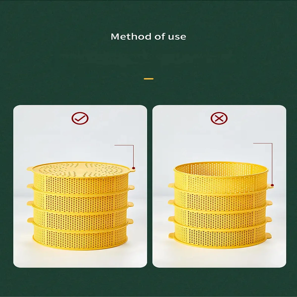 Multifunctional 5 Layer Food Safety Cover