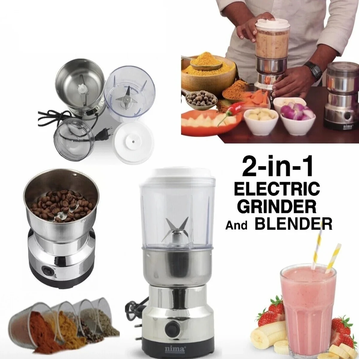 Nima 2 in 1 grinder & blender