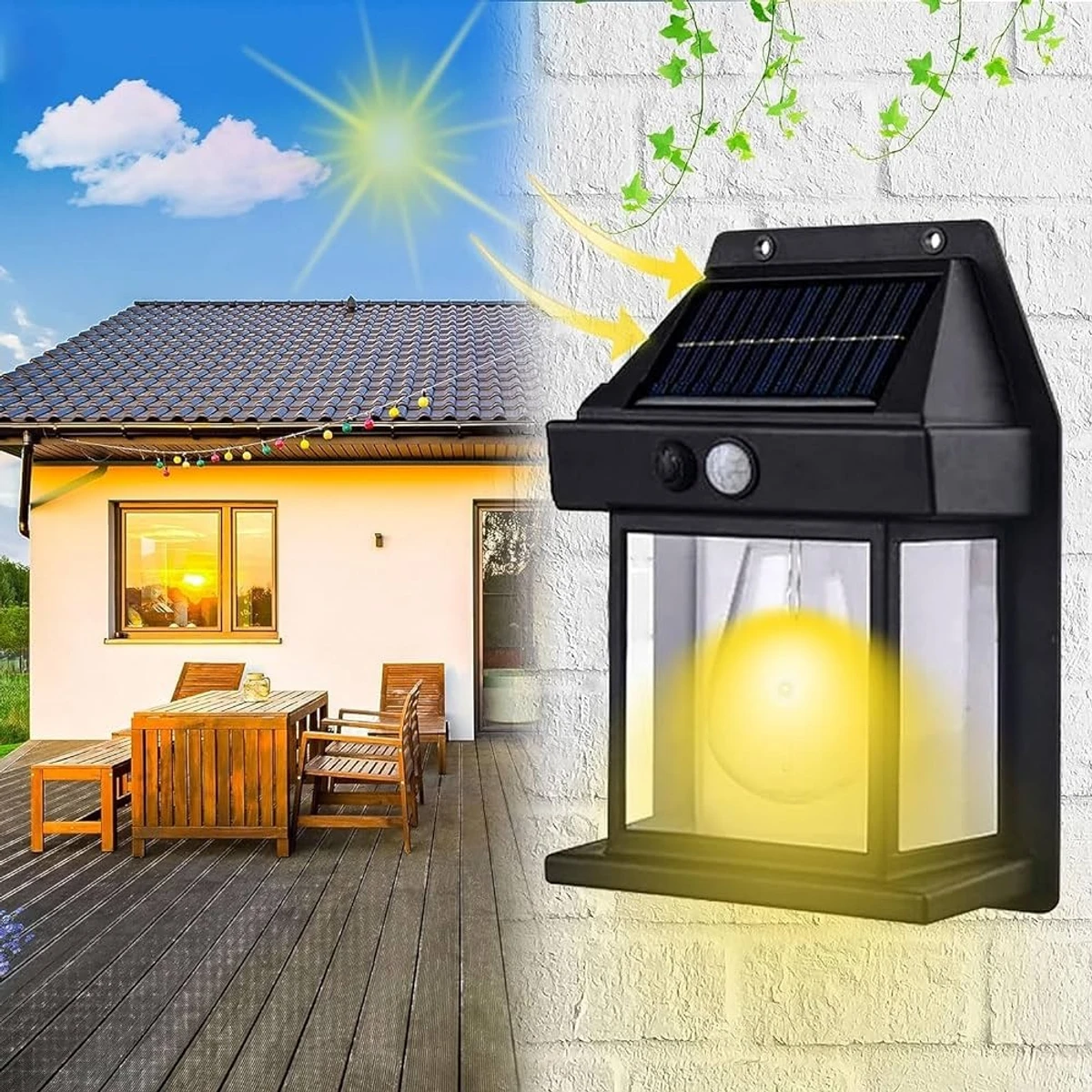 Solar Interaction Wall Lamp - 2 পিস