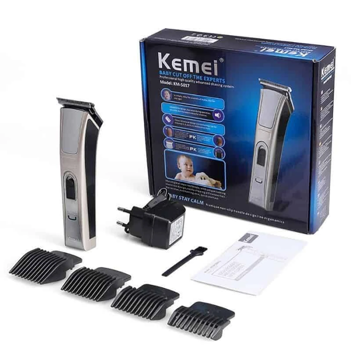 Kemei KM-5017 High Power Rechargeable Hair Trimmer