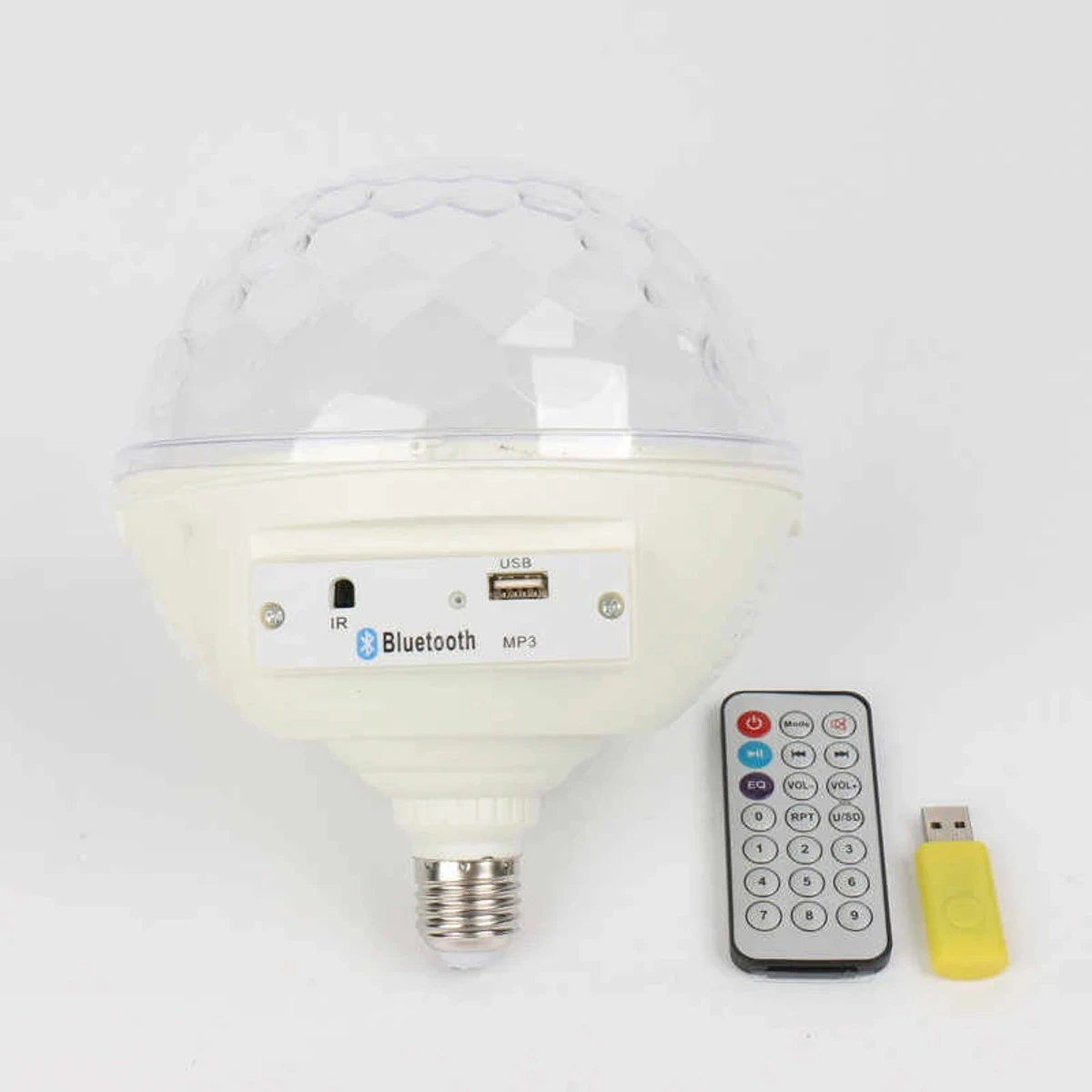 2 in 1 LED RGB Crystal Magic Ball Effect Light and Sound Box