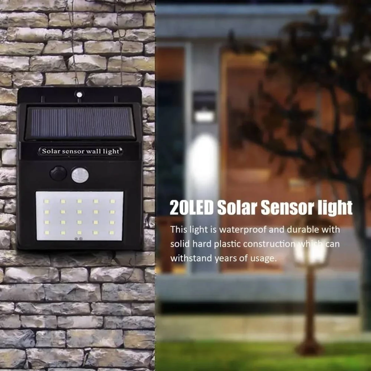 30 LED Solar Lights PIR Motion Sensor Wall Light