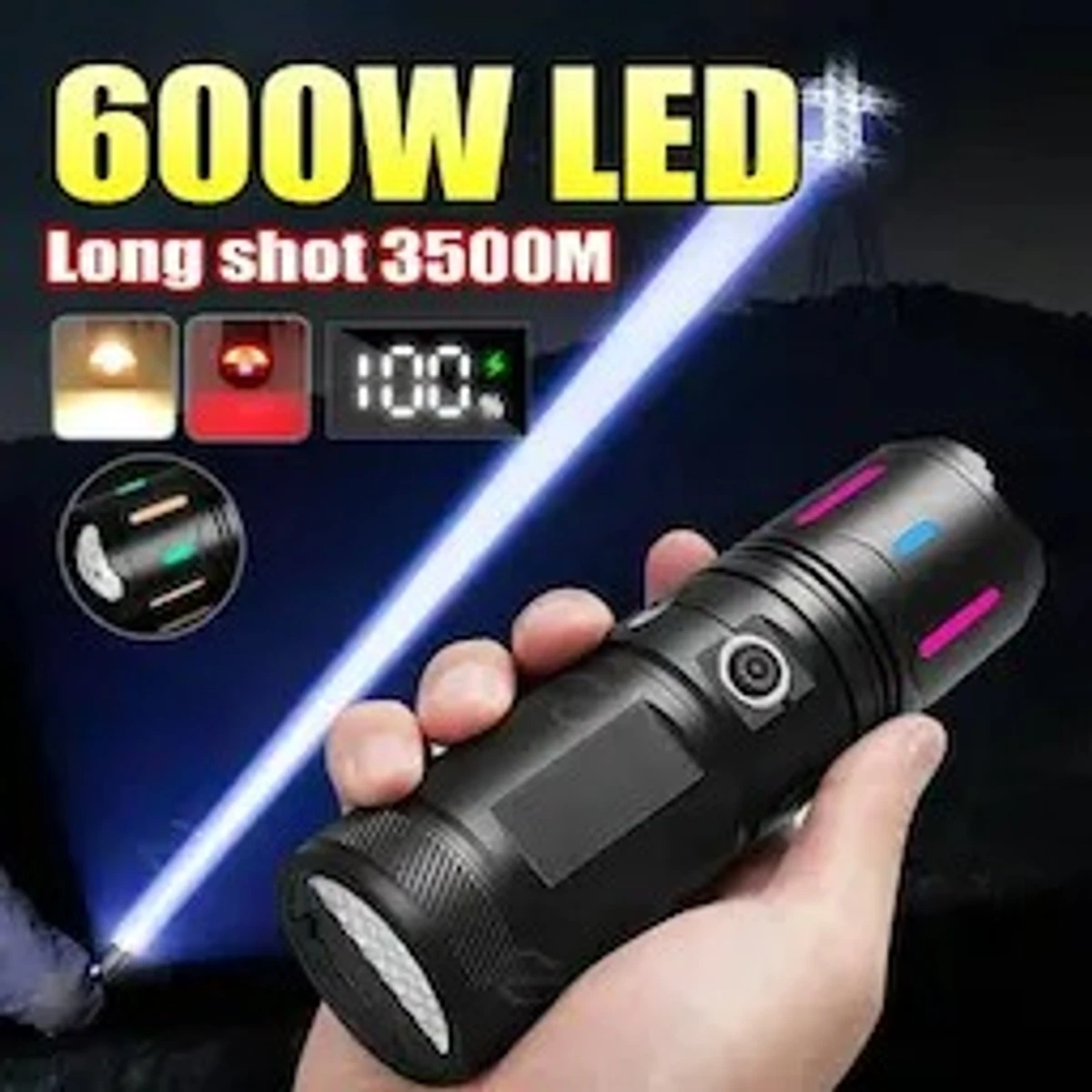 High Power Super Bright Metal Body Light