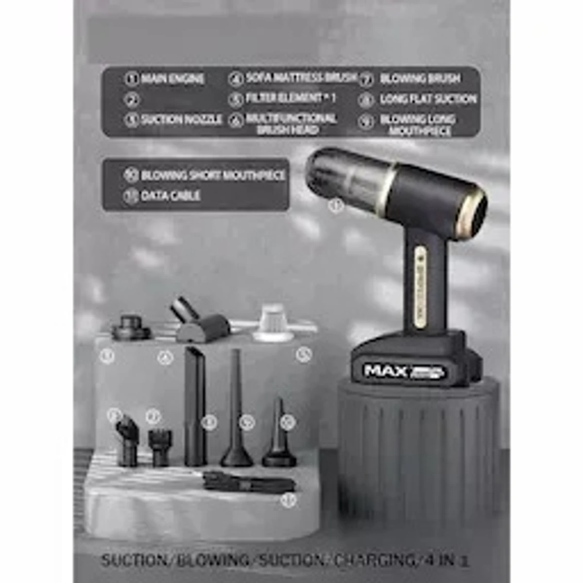MDHL Rechargeable Portable Vacuum Cleaner