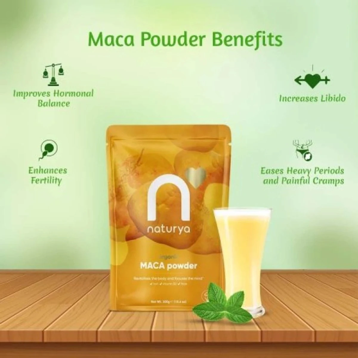 Organic maca powder (300 gm)