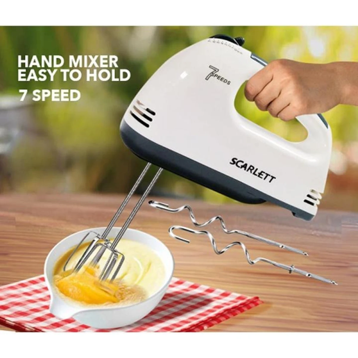 Scarlett - Electric Egg Beater and Mixer for Cake Cream