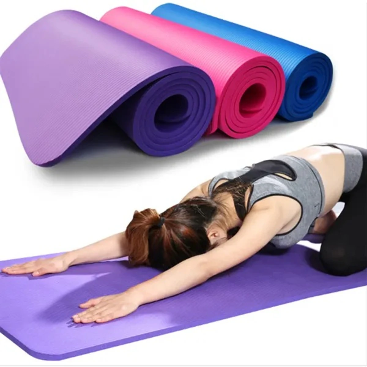 Multicolor Yoga Exercise Mat - 8Mm