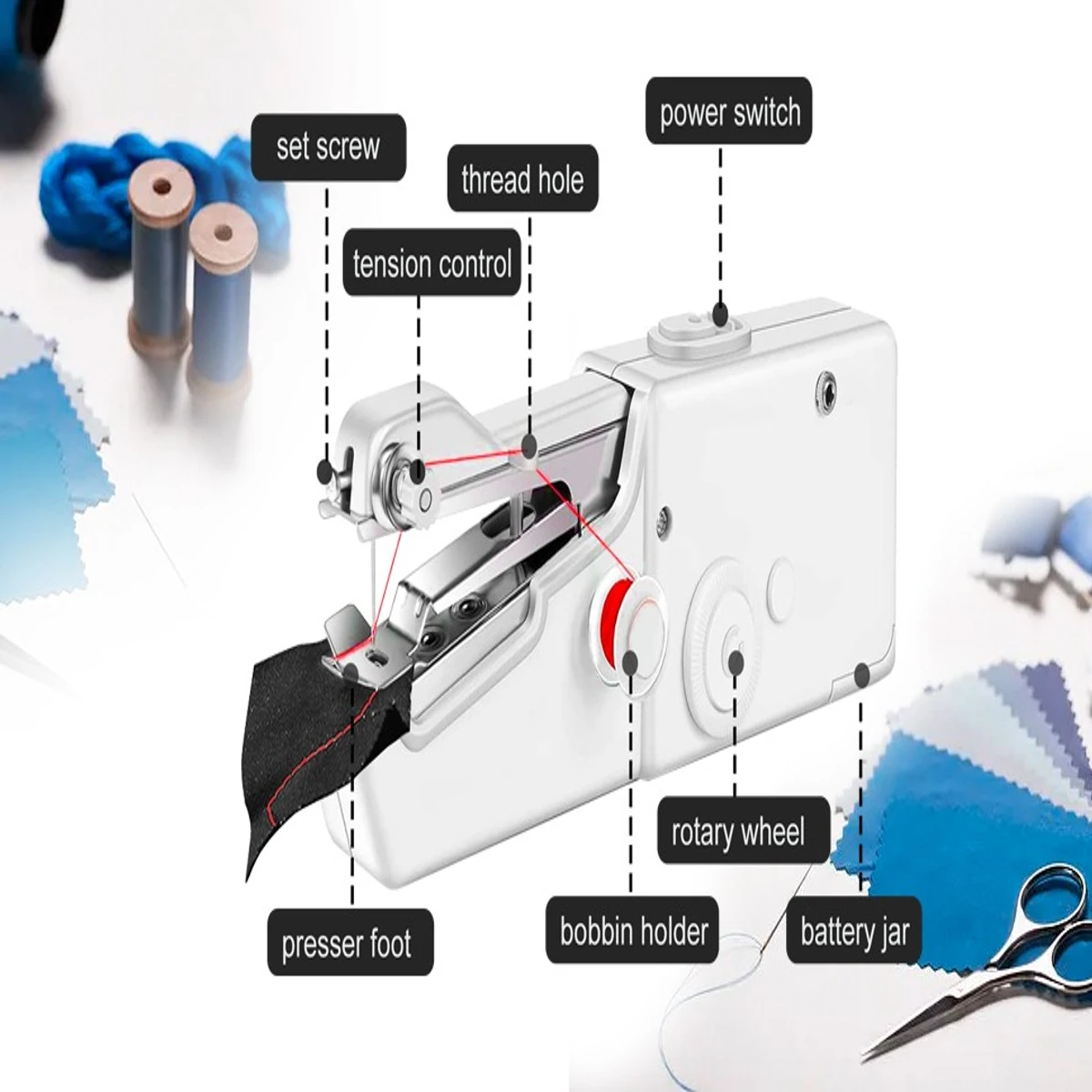 Handy stitch mini sewing machine