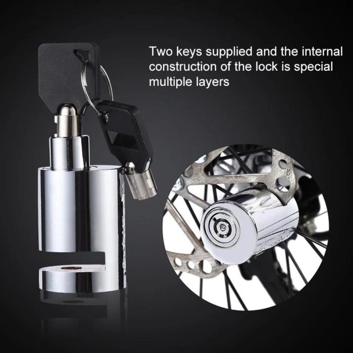 Disc Brake Lock for Bike Motorcycle