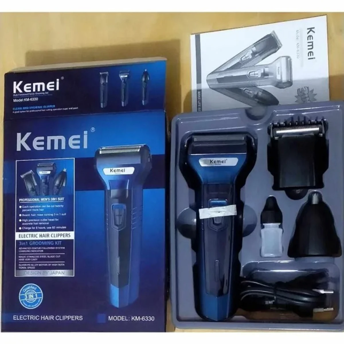 Hair Trimmer Clipper Kemei KM-6332