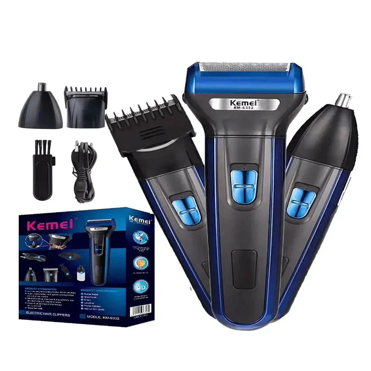 Hair Trimmer Clipper Kemei KM-6332