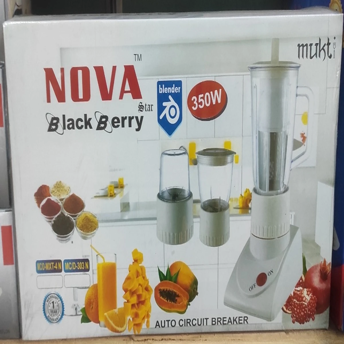 NOVA Black Berry BLENDER and JUICER MXT 4 (4 IN 1)