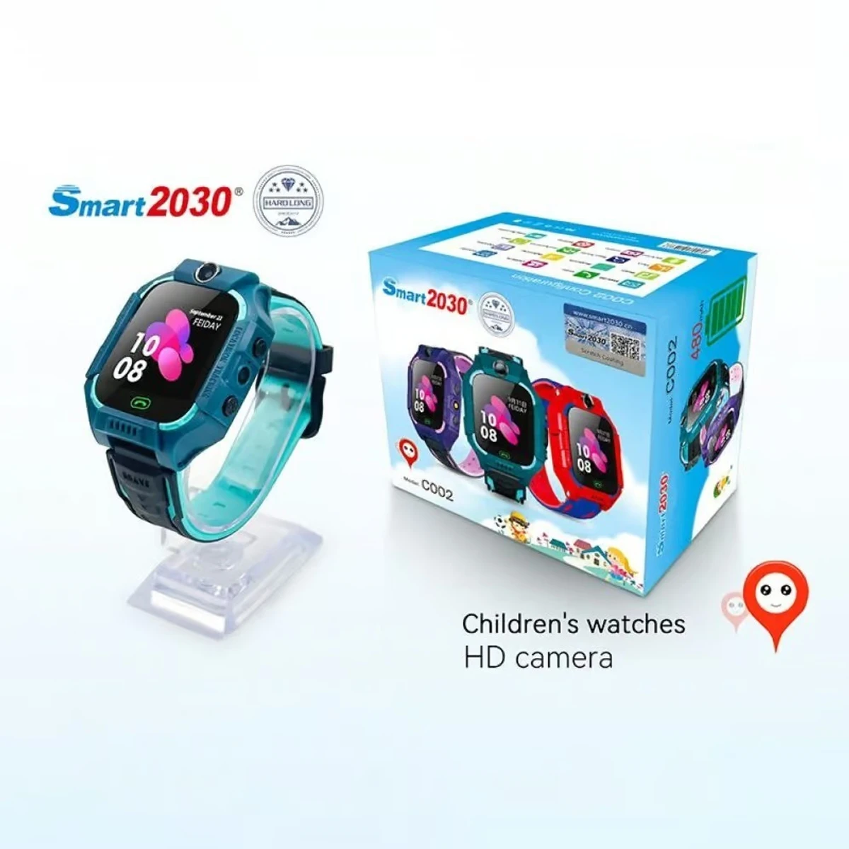 Smartberry C002 Kids GPS Smart Watch – Black | Blue | Green | Red