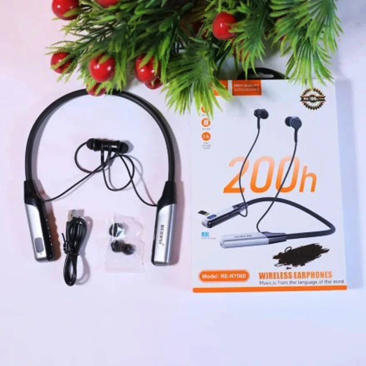 Recrsi RE-NY060 200 Hours Bluetooth Neckband