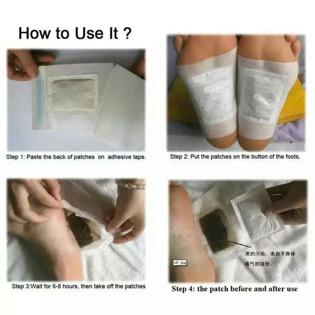2 packet Kinoki Detox Foot Pads White (Original)