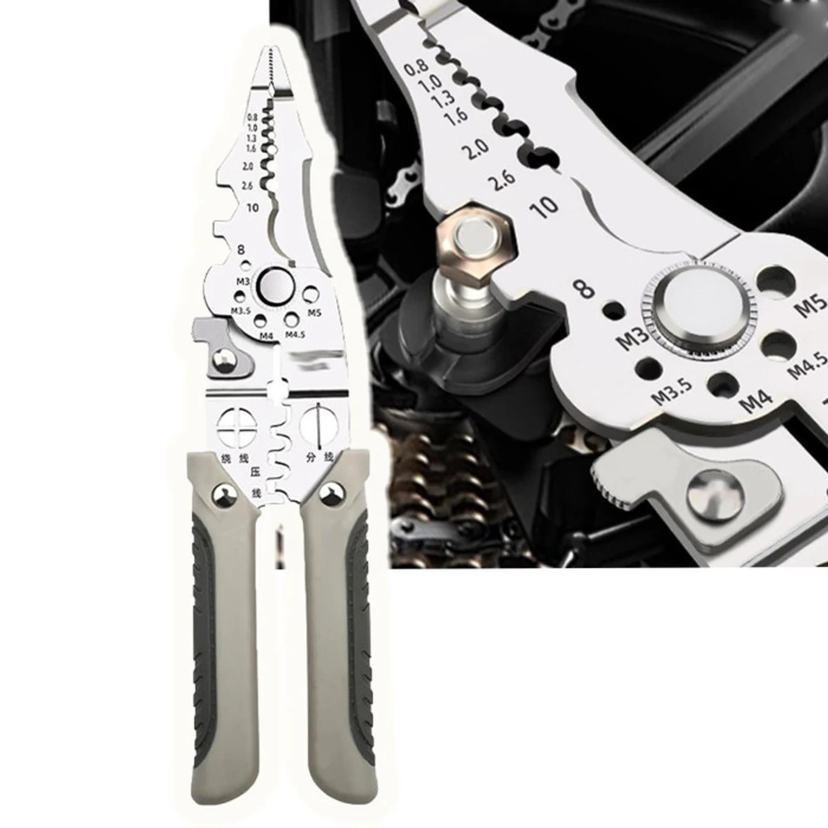 Multifunctional Wire Stripper Crimper Cable Cutter Pliers