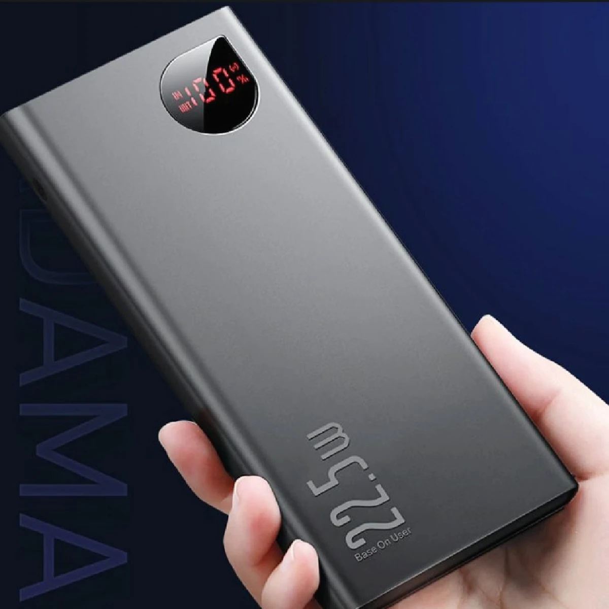 Baseus PPADM20S 20000mah Adaman Metal Fast Charging Power Bank Black (22.5W)