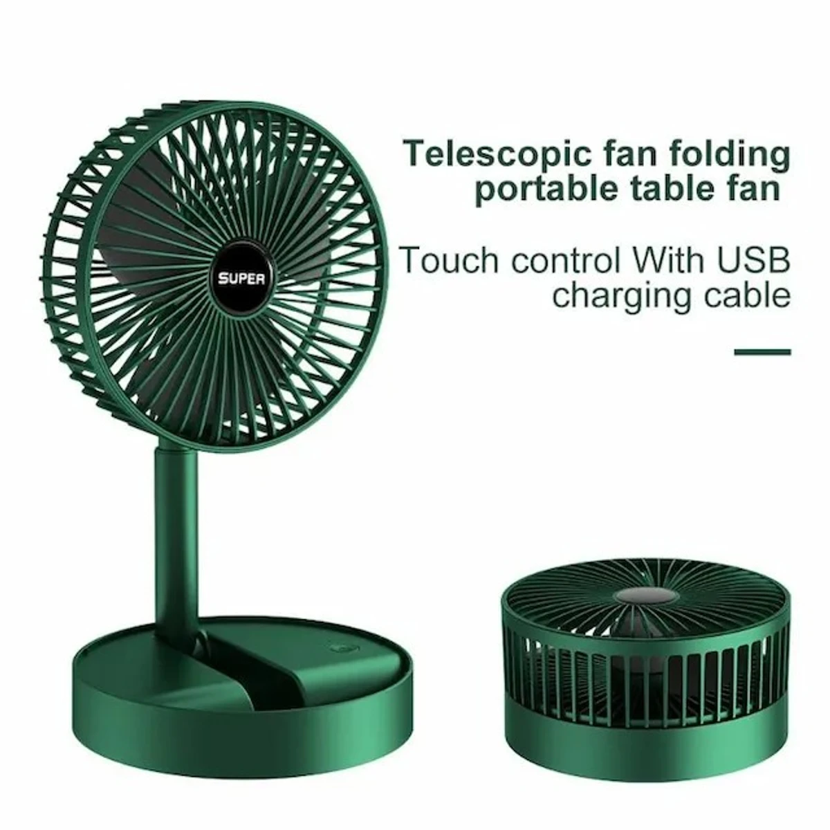 Rechargeable Electric Foldable Telescopic Fan